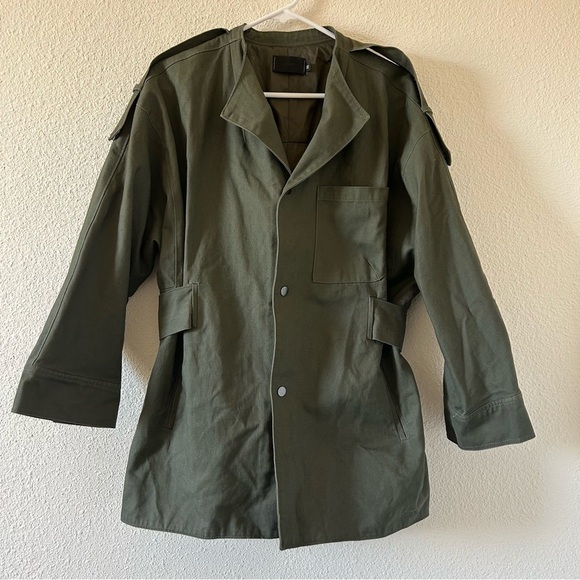 ASN Women’s Military Jacket XS Olive Green Outdoors Work Casual Unique Dresssy - Picture 1 of 16